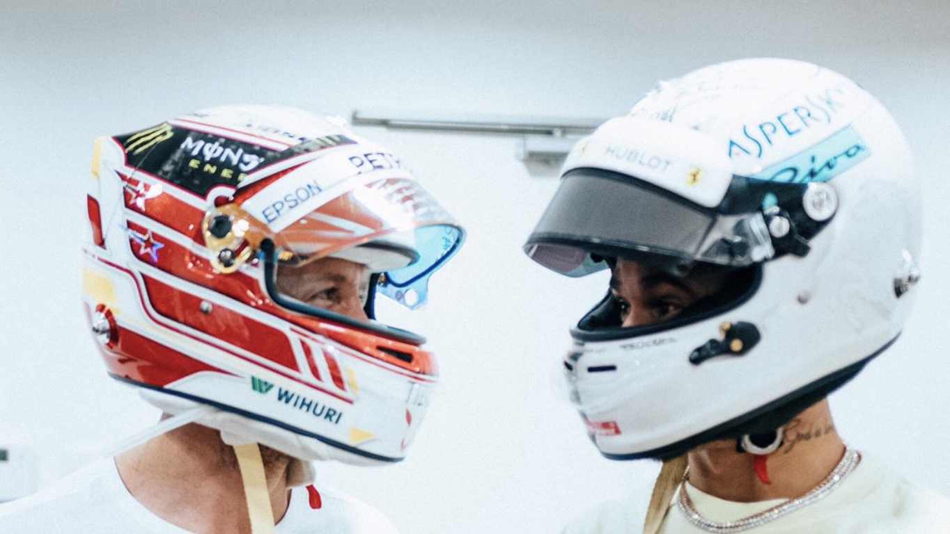 Hamilton and Vettel swap F1 helmets out of ‘highest respect’